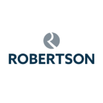 Robertson logo in white circle