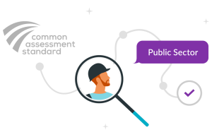 Illustration connecting common assessment standards to construction businesses and then the public sector work at the end