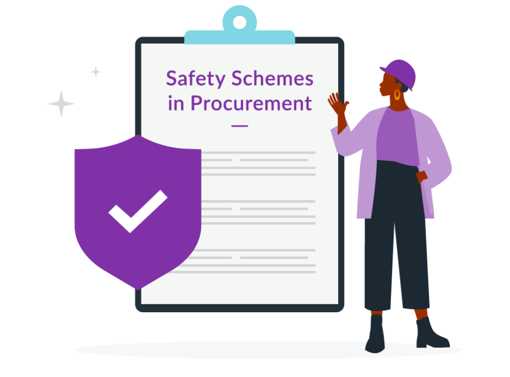 Illustration of a clipboard representing what SSIP in construction is