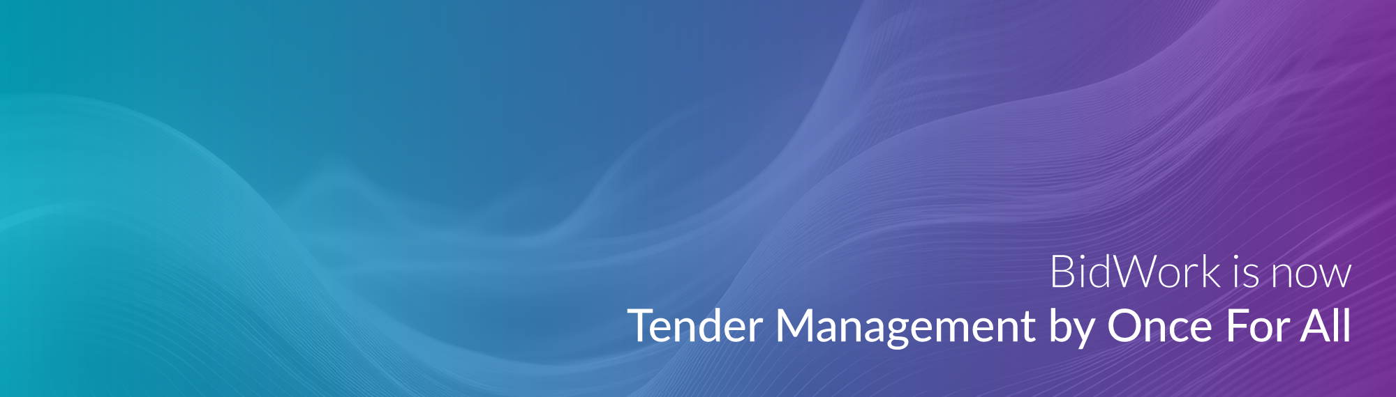 Bidwork is now Tender Management by Once For All - Blogs | Constructionline
