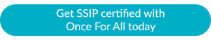 Get SSIP certified with Once For All today button in Constructionline blue