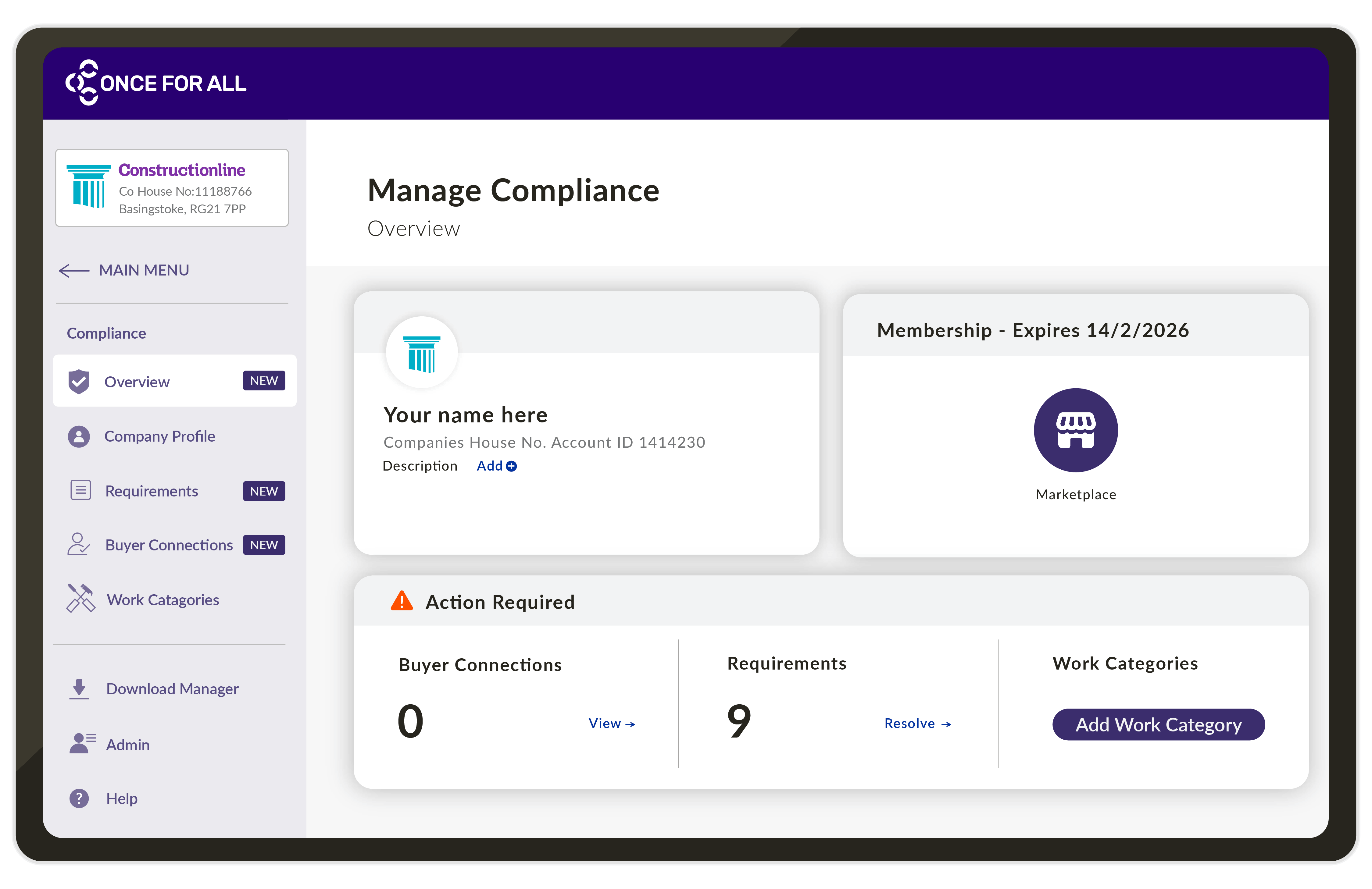 Compliance Overview | Constructionline