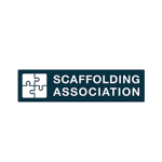The Scaffolding Association logo in white circle