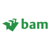 BAM green logo in white circle